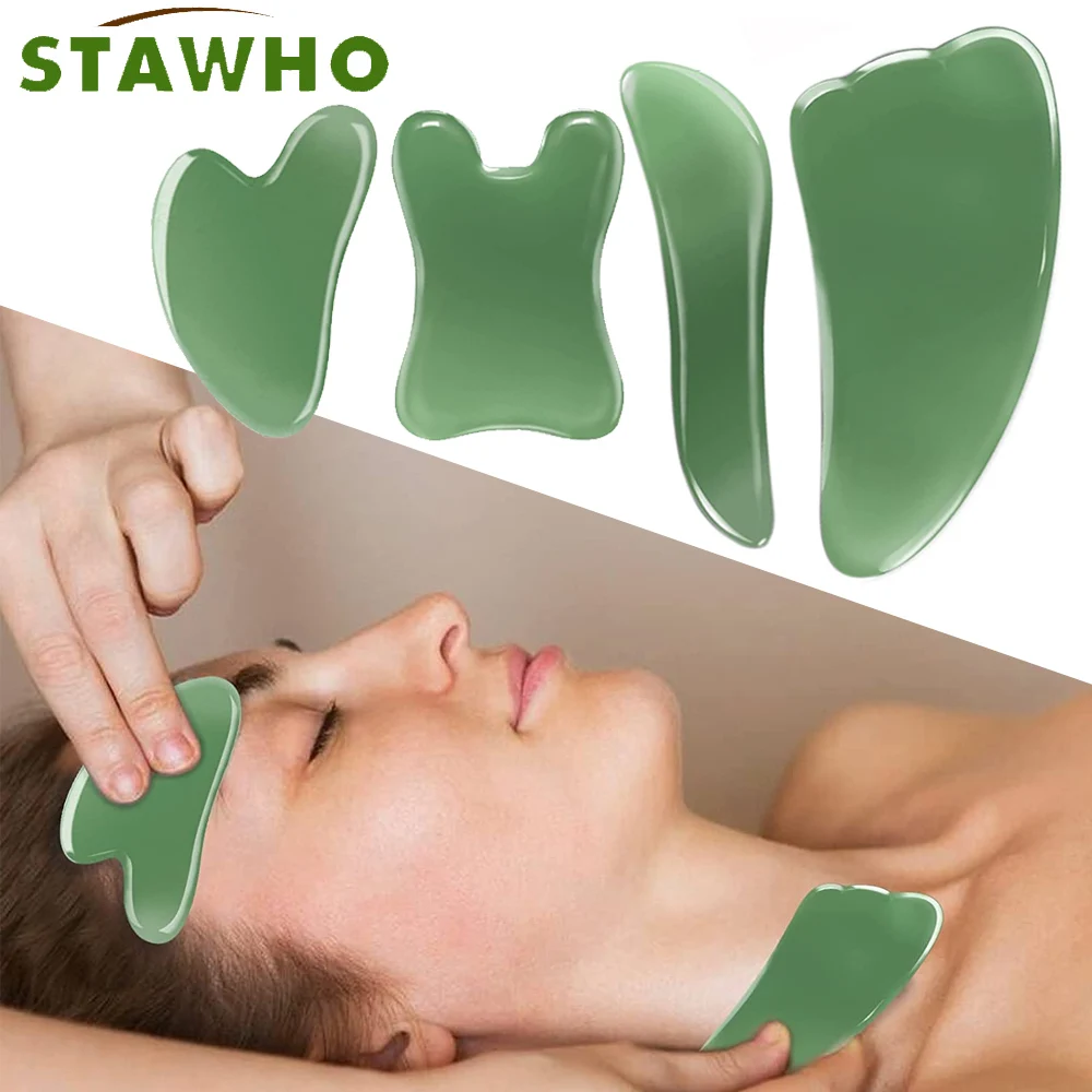 

Guasha Massage Tool,Natural Stone Gua Sha Board,Guasha Stone Scraping Massage for SPA Acupuncture Physical Therapy Facial Caring