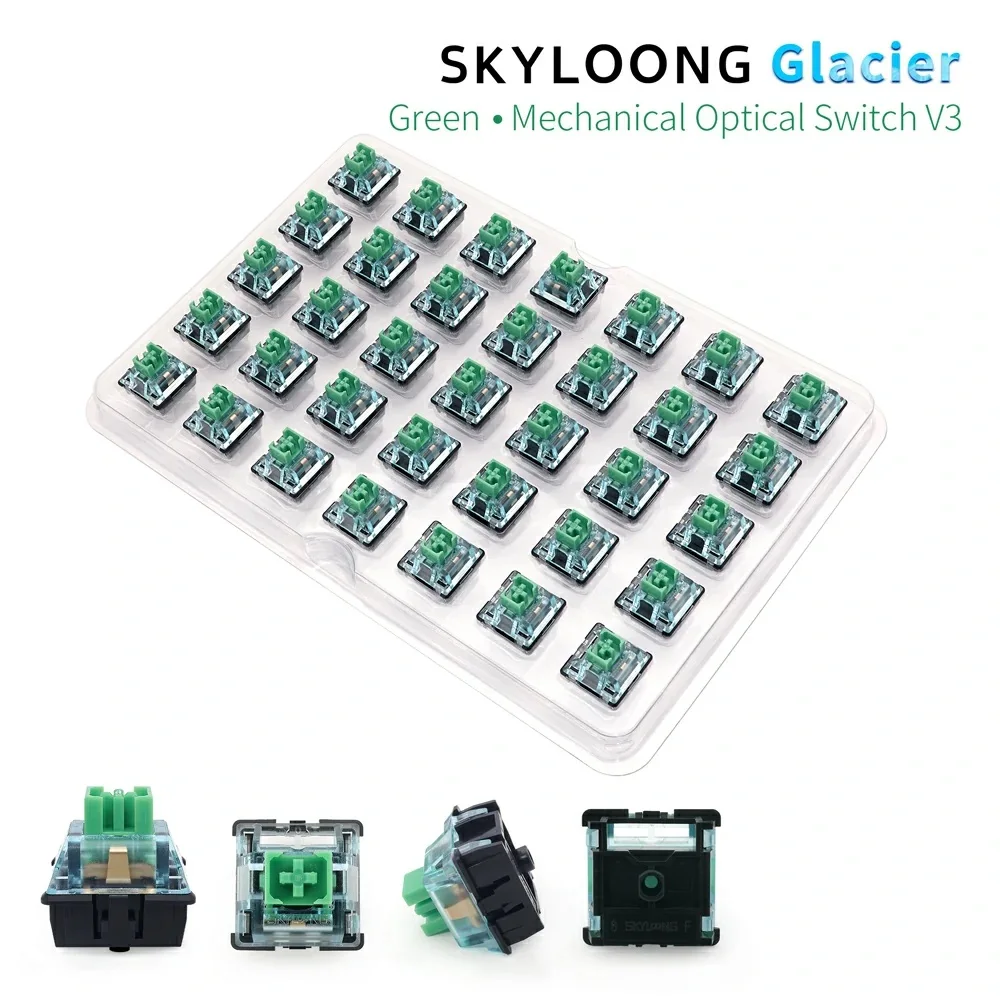 SKYLOONG Optical Switch Glacier Seires 35pcs/box Linear/Tactile Switch for Optical keyboard Pre-lubed Keyboard Switch