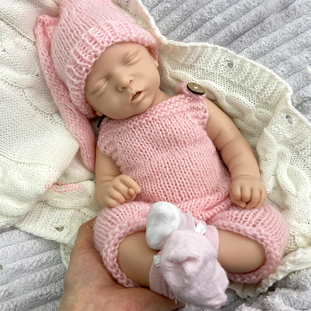 18-calowa, niemalowana lalka reborn dla dziewczynki, w całości z miękkiego silikonu, realistyczna, z możliwością mycia, pusta lalka noworodka dla artystów, kolekcjonerów, prezent na Boże Narodzenie.