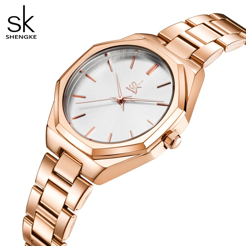 Shengke New Fashion Women Watches Top Brand Ladies Luxury Creative Women Bracelet Watches Female Quartz Waterproof Watch Gift