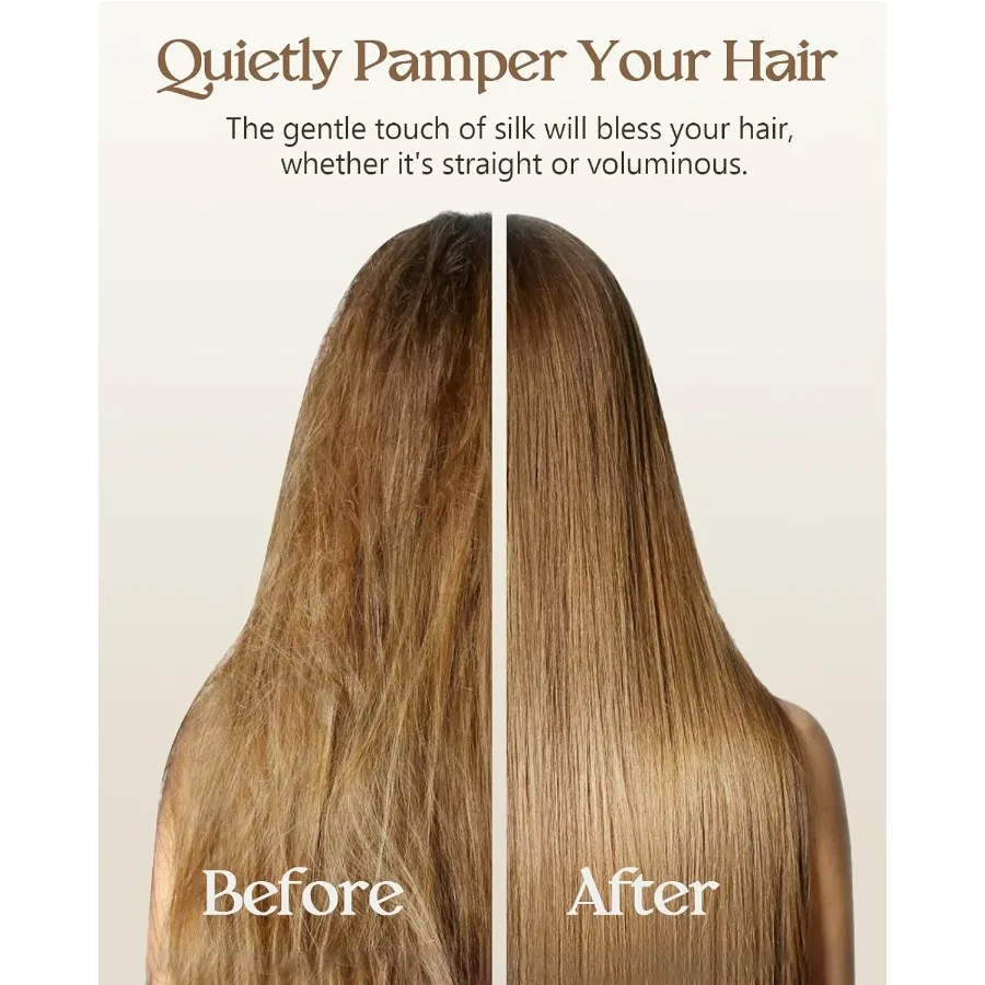 Seiden-Kissenbezug, 2er-Pack, Queen-Size-Größe 20 x 30 für Haare und Hautpflege, glatte, weiche, atmungsaktive, kühlende Kissenbezüge mit verstecktem Reißverschluss