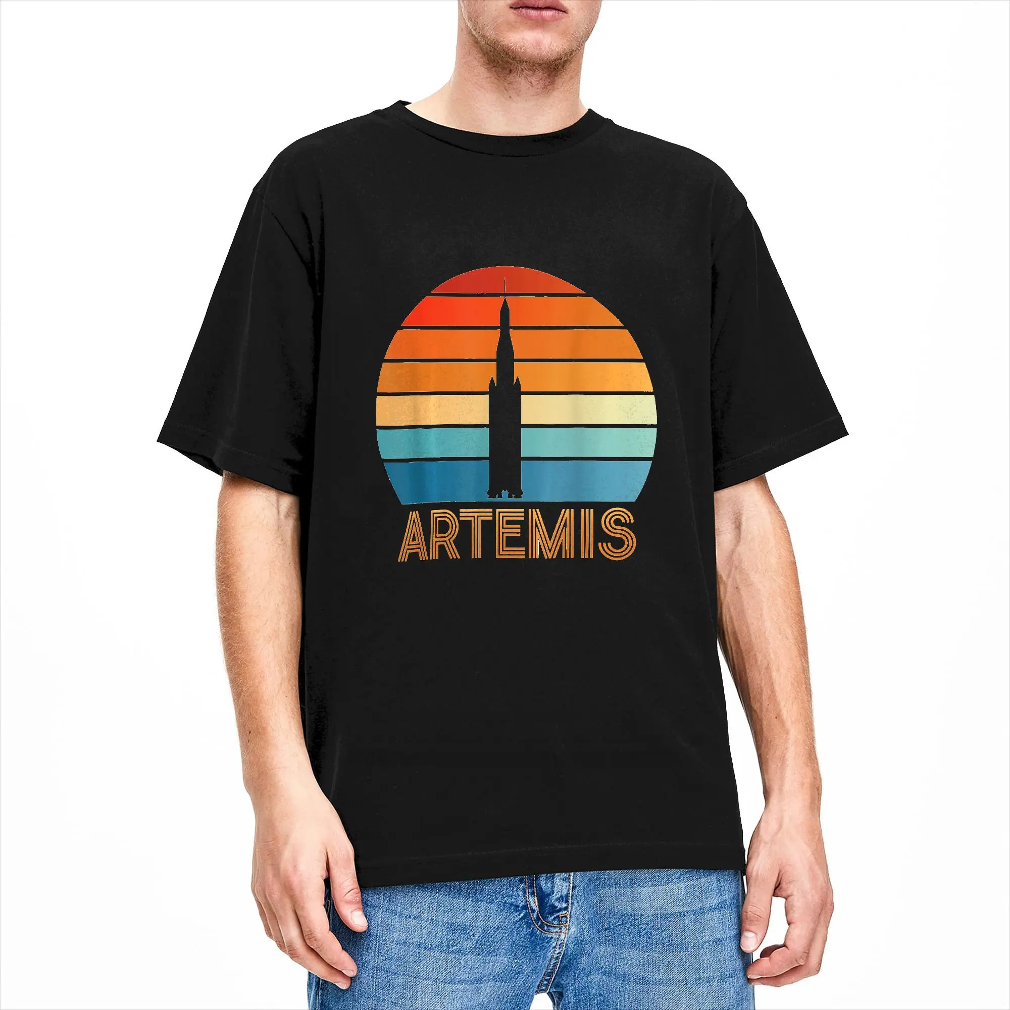 Artemis Moon Mars and Beyond Space Exploration T Shirt Men Aesthetic T-Shirts Summer O Neck Harajuku Tee Shirt Oversize Clothing