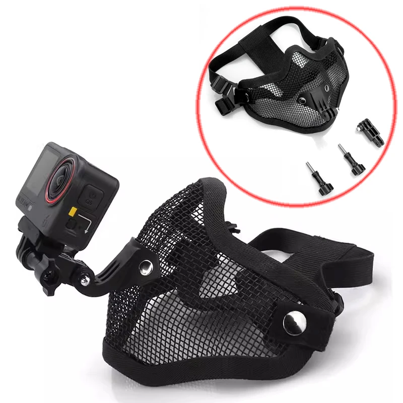 1Set For DJI Action 5Pro/6/4/3 Mask Mount First-Person View Camera Holder Cycling Vlogging Bracket Daily Life Recording Tool