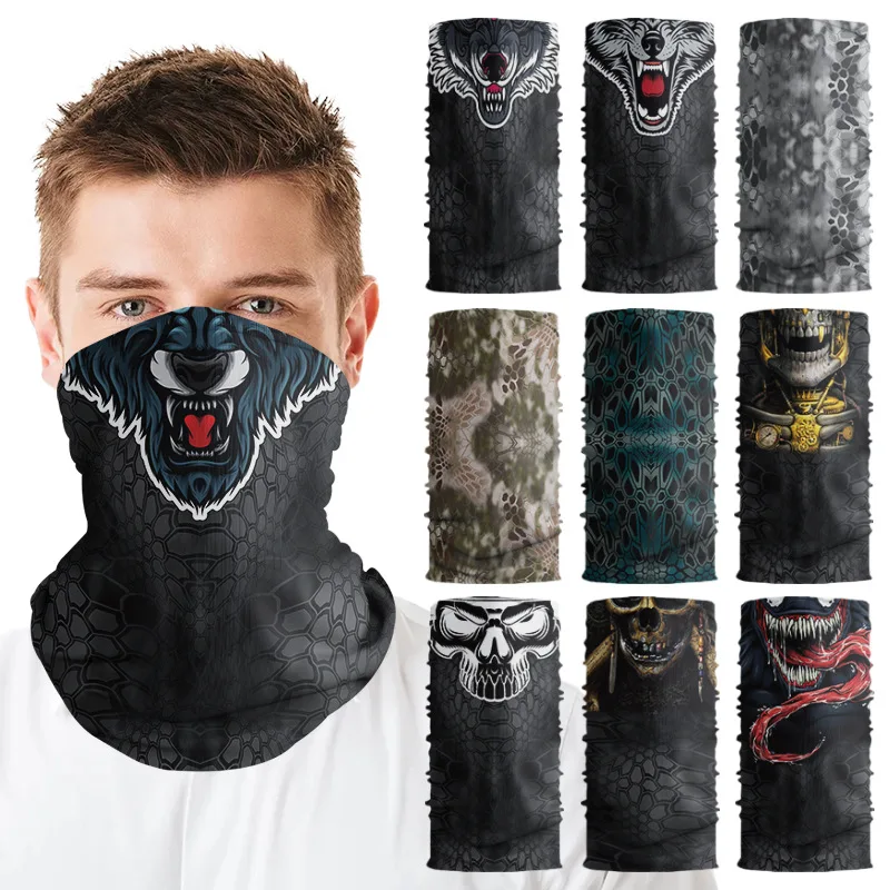 

Neck Gaiter Breathable Biker Face Mask Men Women Running Headwear Tube Scarf Cycling Fishing Bandana