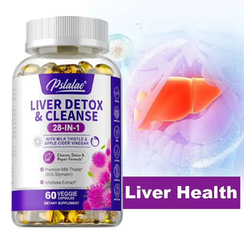 Liver Detox & Cleanse Supplement - Natural Detoxification, Supports Liver and Digestion Health, Boosts Immunity, Non-GMO