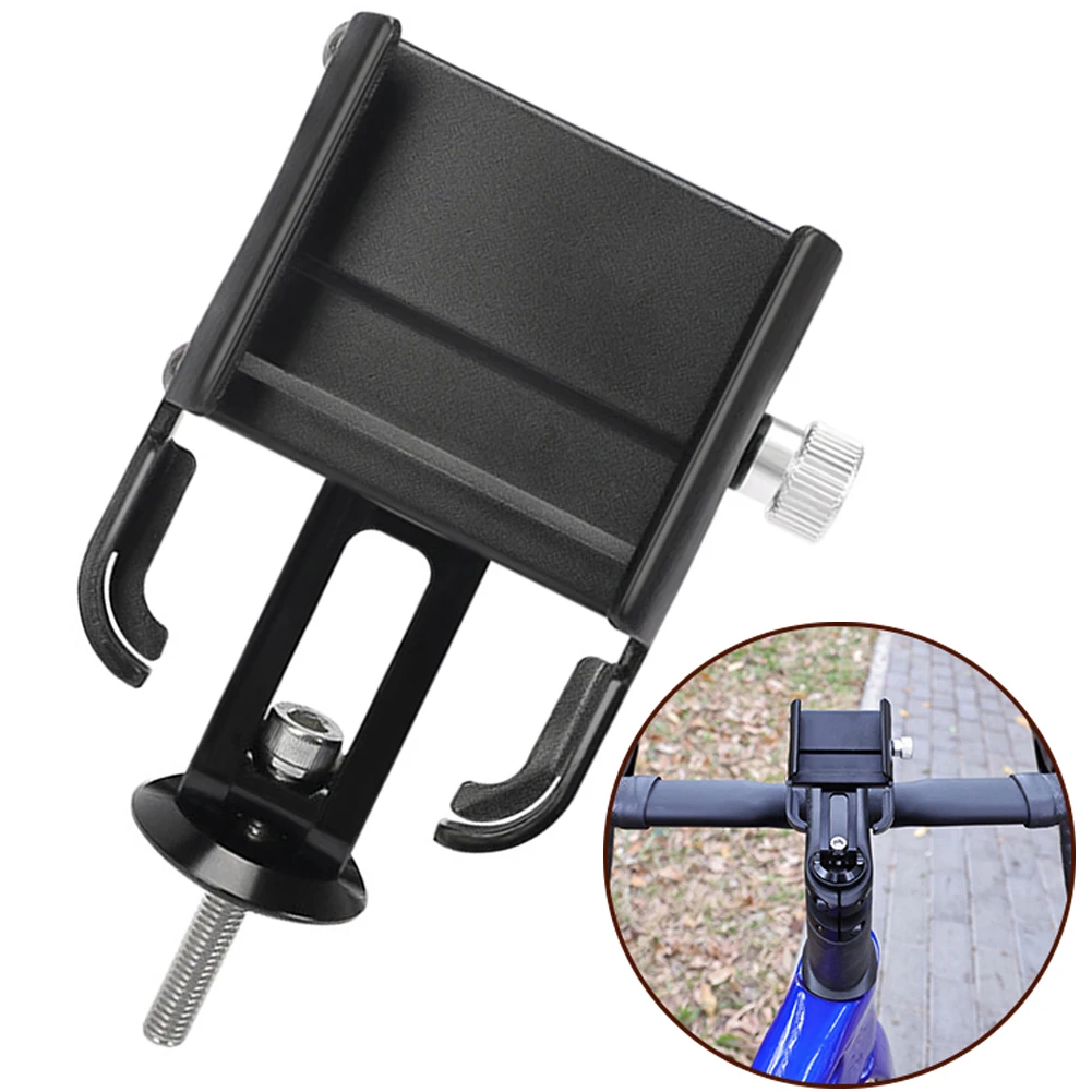 

Bike Phone Holder Bicycle Stem Cell Phone Mount Universal Aluminum MTB/Road Bike Cycling Phone Clamp Lock Quick Attach/Detach