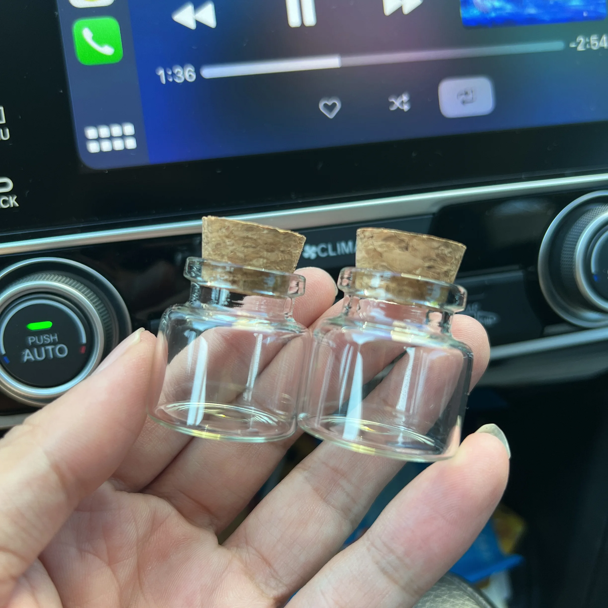 小さな素敵なガラス瓶,10ml, 30x30mm,工芸品用,小さな装飾ボトル,ミニガラス管,ギフトとして最適,54個,105個