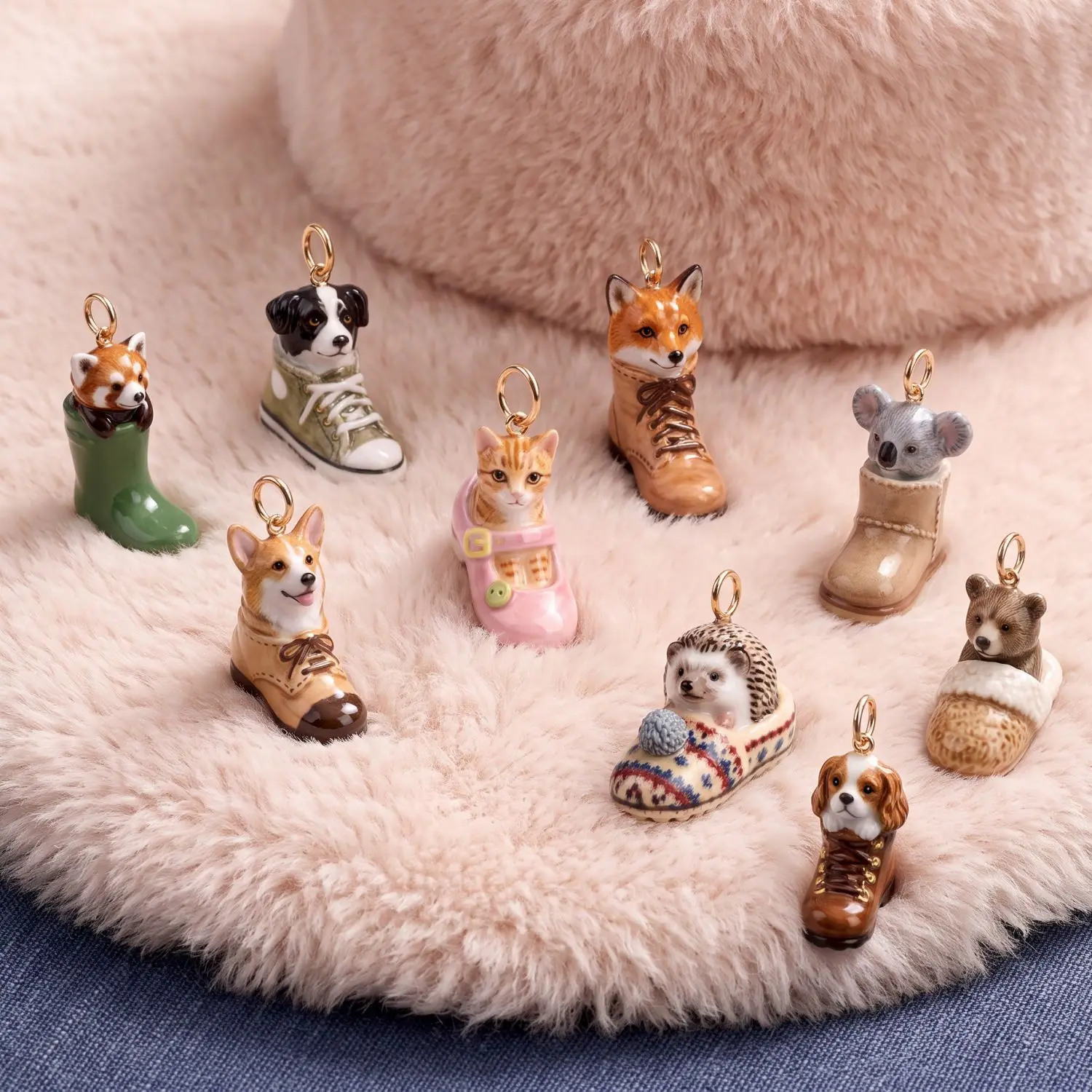 New Shoes animals Series Pendant Stainless Steel Plate Gold Charms Jewelry Making DIY Handmade Craft Wholesale
