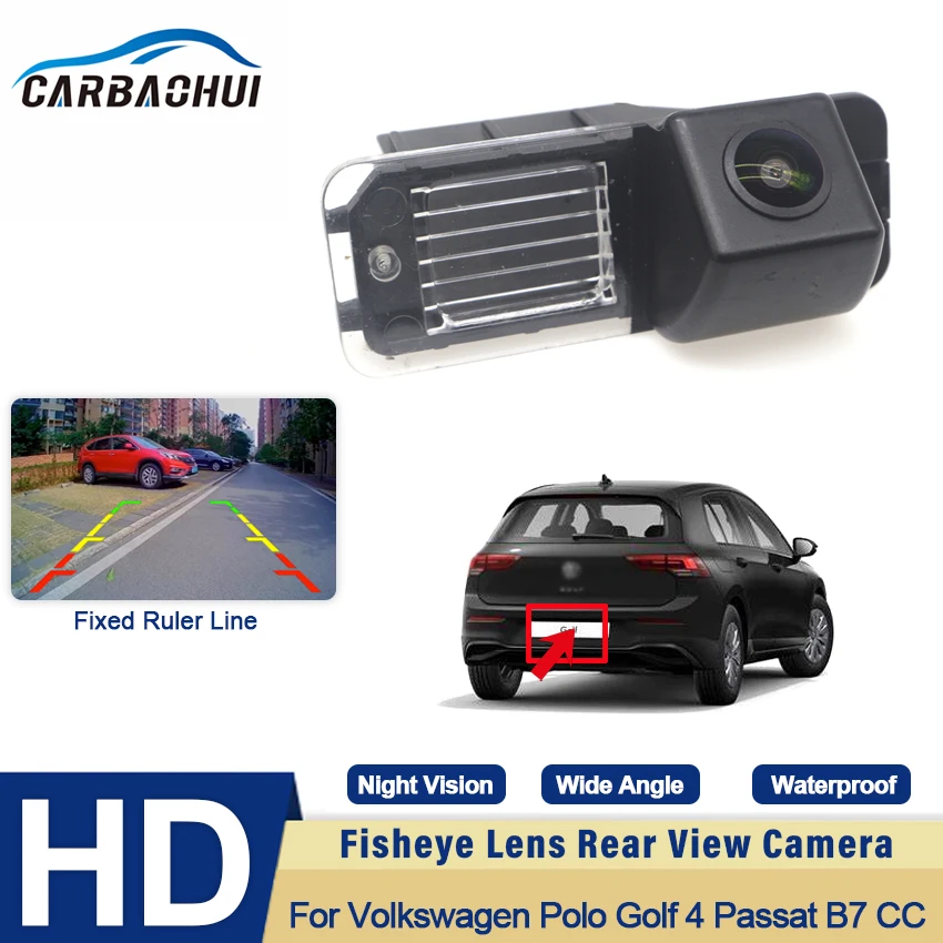 

12V Car Rear View Camera Reversing CCD HD Night Vision 170° Angle Accessories For VW For Volkswagen Polo Golf 4 Passat B7 CC