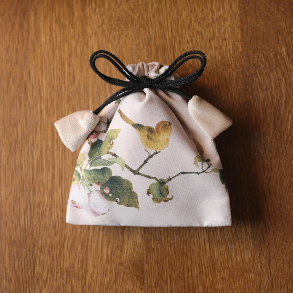 Spring Mud Walnut Buddha Beads Storage Bag Charm Bracelet Bag Star Moon Jewelry Bag Plaything Bag Drawstring Style