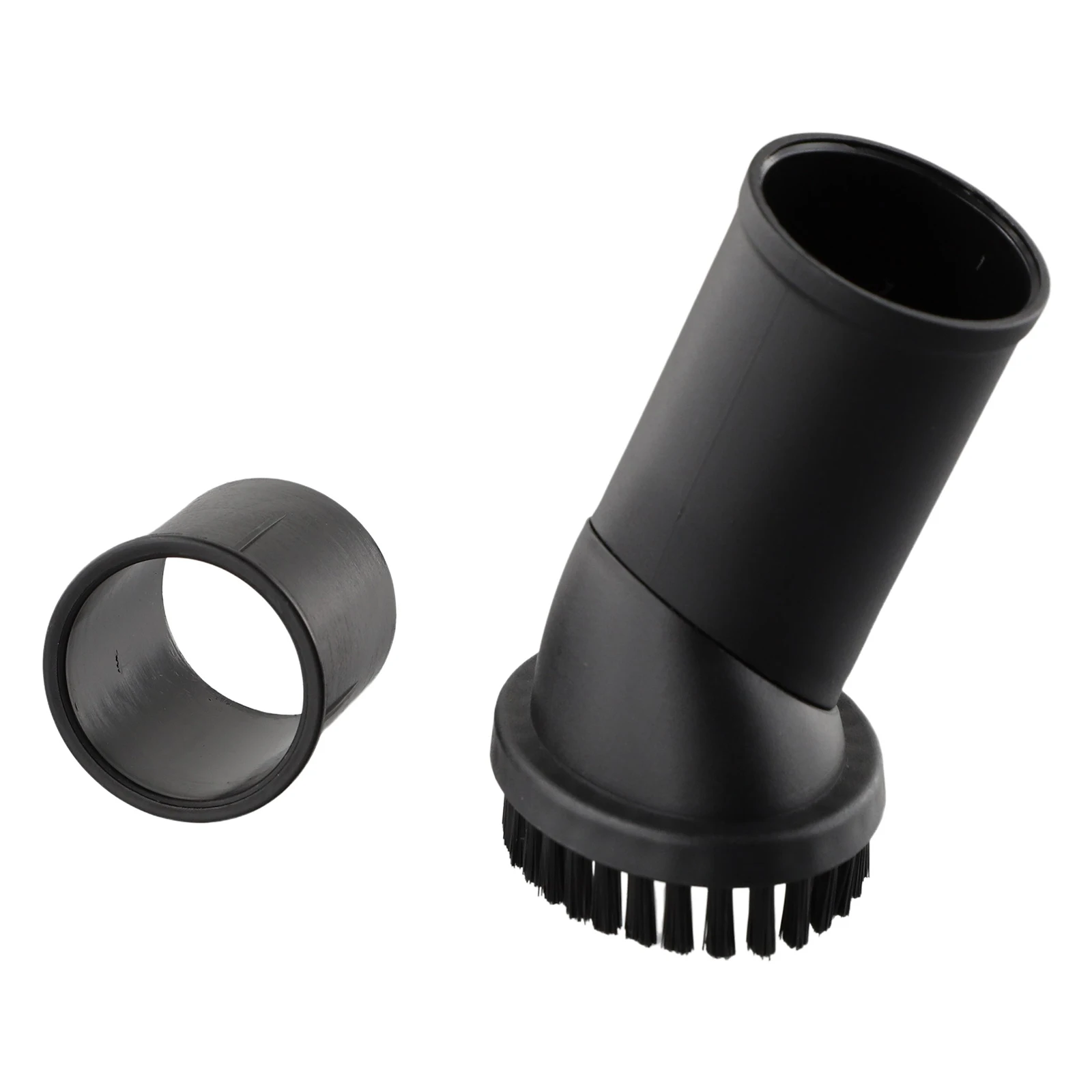 

1xRound Brush & 1xHose Adapter Black Round Brush For Karcher Inner Diameter 32-35MM Vacuum Cleaner Accessories