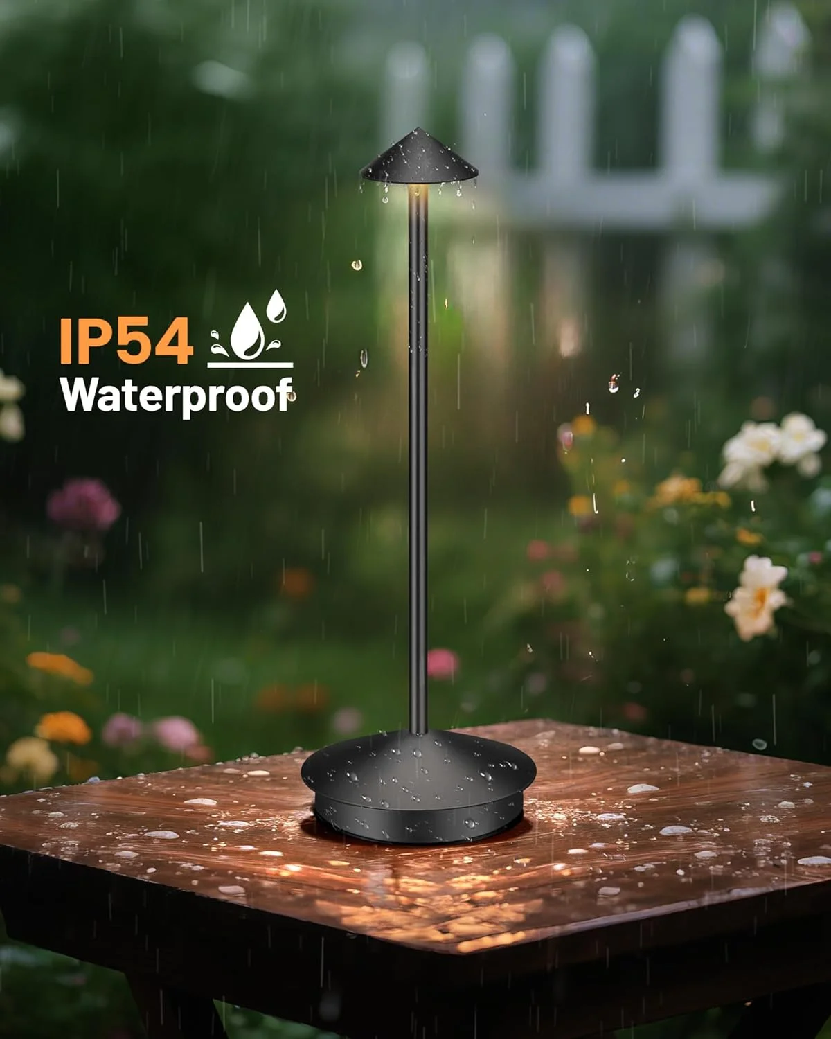 

Беспроводные настольные лампы, перезаряжаемые, 6000 мАч, светодиодная настольная лампа с батарейным питанием, уличный настольный светильник с регулируемой яркостью, набор черных или белых