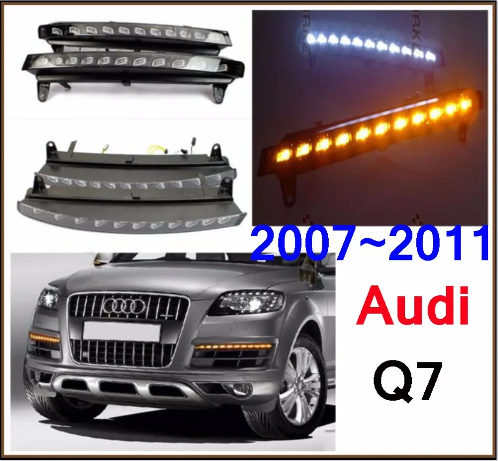 car bumper headlight for Audi Q7 daytime light 2007~2009/2010~2015y DRL car accessories LED headlamp for audi Q7 fog light