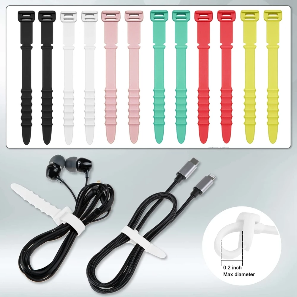 5 teile/los Silikon Telefon Datenkabel Wickler Kopfhörer Clip Organizer Kabelbinder für Maus Kopfhörer Ladegerät Kabel Gurt Schreibtisch Ordentlich