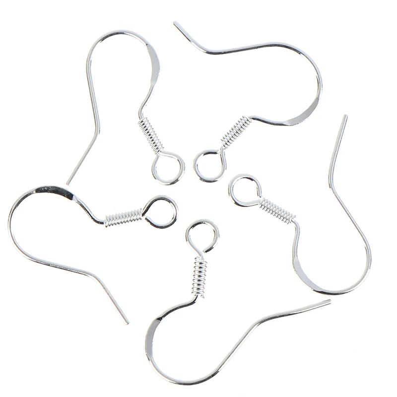 50Pcs/25 par 925 srebrnych kolczyki DIY haczyków kulkowych akcesoria do wyrobu biżuterii bigiel kolczyki