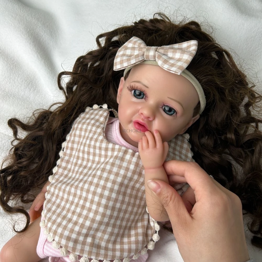 دليل سيليكون مجدد فتاة واقعية 3D الجلد ، مع جذور الشعر للماء دمية ، لعبة للأطفال لأغراض تعليمية