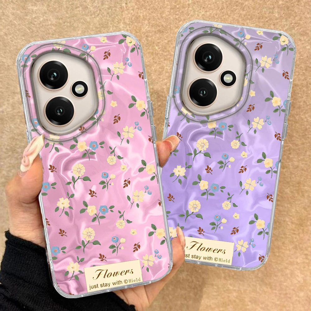 Für Honor 400 200 Lite X9a X9c X9b 90 Smart Pro X8a X8b X8c X6c X7b X7c Abdeckung honor 400 Koreanische INS Retro Blume Rose Telefon Fall