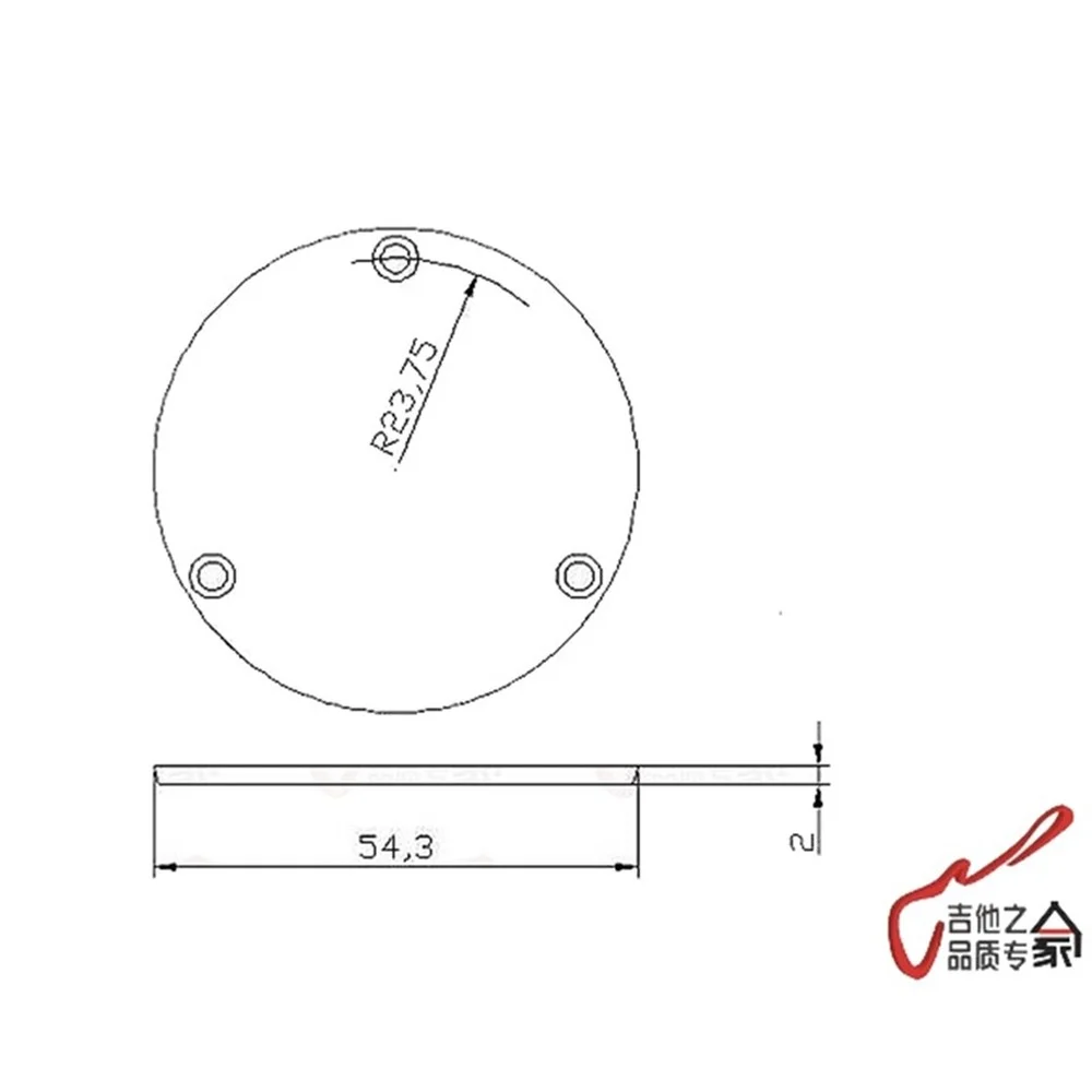 1 Piece Guitar Control Cavity Back Cover Plastic Plate and Toggle Switch Back Cover for LP Standard Custom For Lp