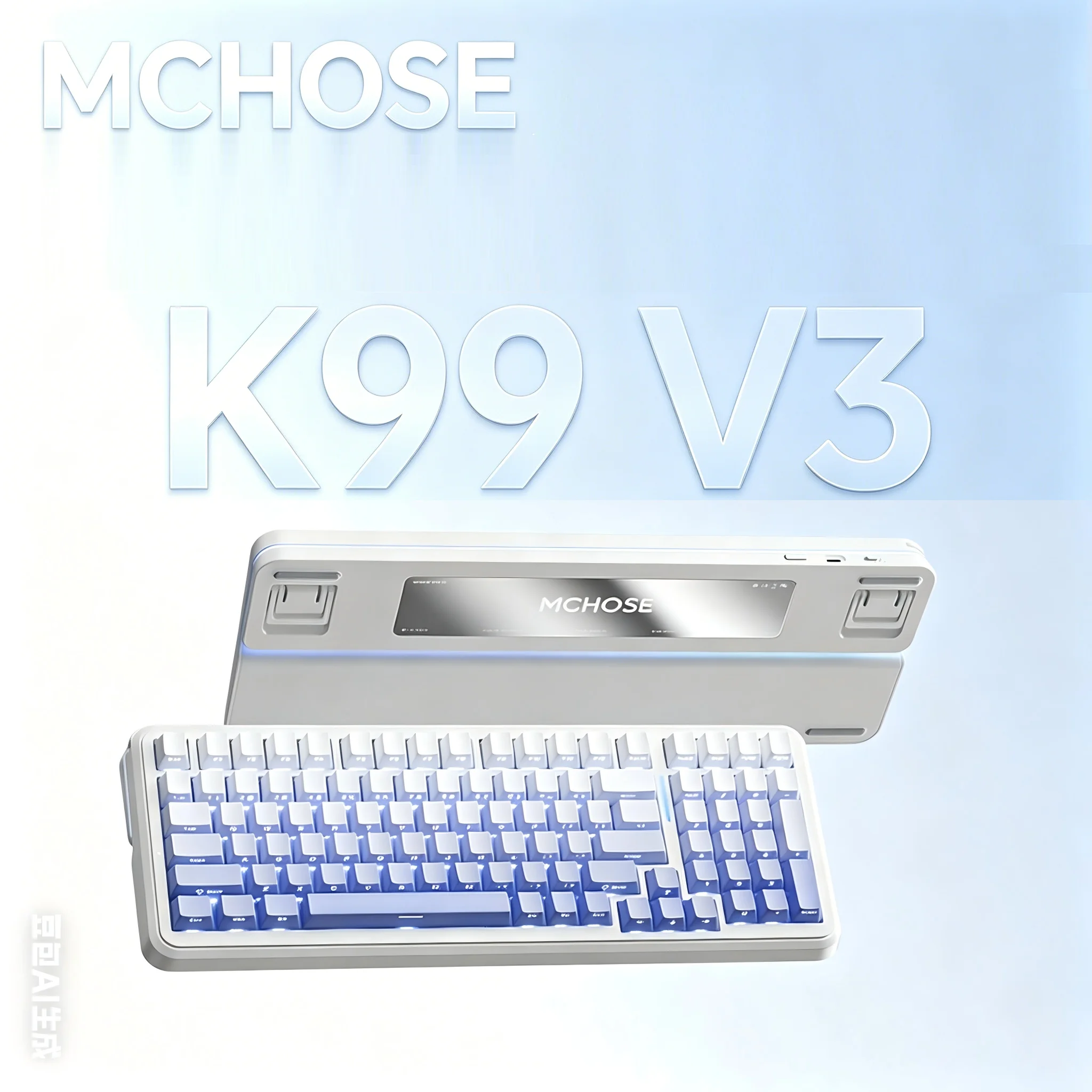 MCHOSE K99 V3 Customizable Mechanical Keyboard Mode Wireless Bluetooth 10000mAh Multifunctional Knob 2500h Endurance