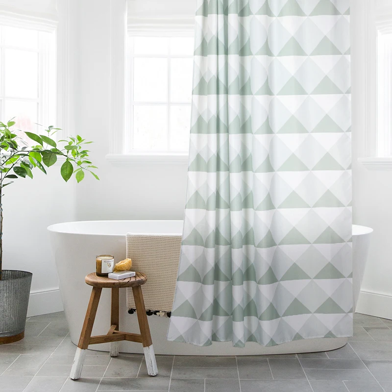 New Customized Printing Shower Curtain, Thick Nordic Japanese Curtains, Bathroom Door Cloth, Waterproof Decoration, High Quality