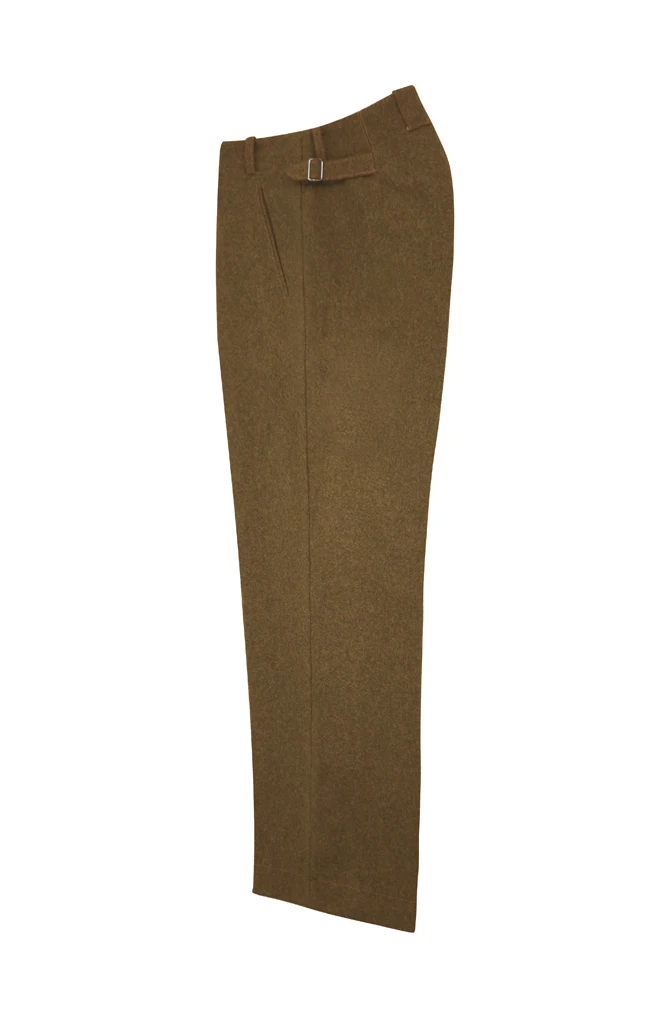 Pantalones de oficial de lana marrón de la élite alemana, GUWR-004, WWII