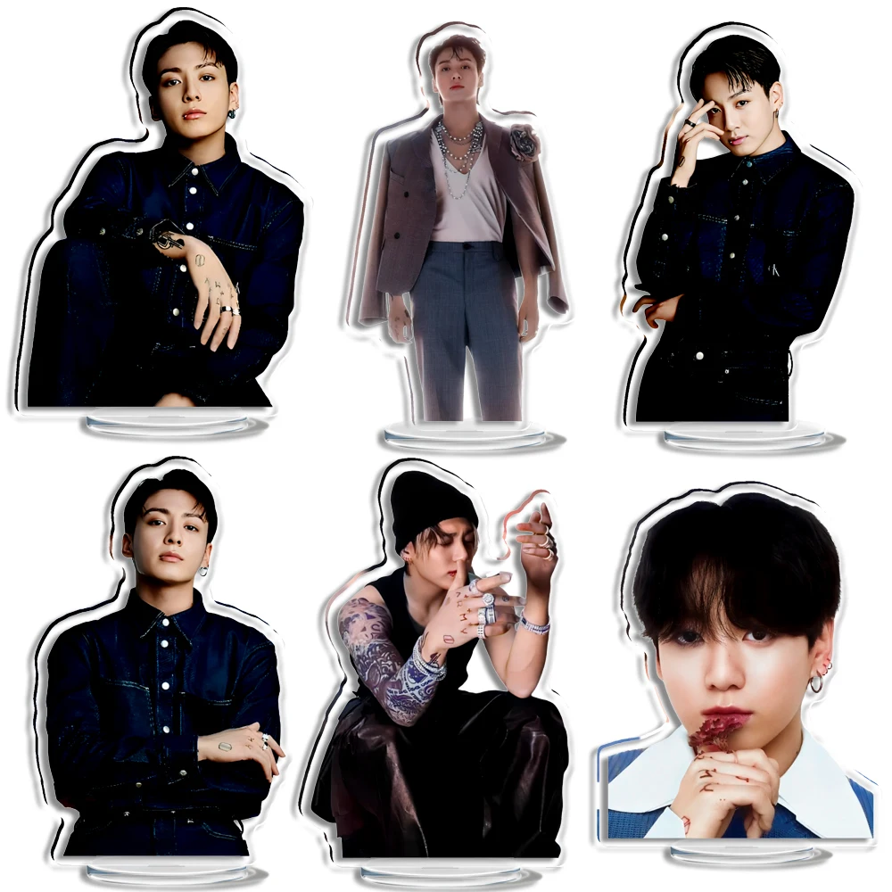 아크릴 케이팝 스탠디 ATEEZ AGUST D DAYS GOLDEN LAYOVER 앨범 YOONGI 피규어 스탠더 티쿡 액세서리 Merch, 8cm