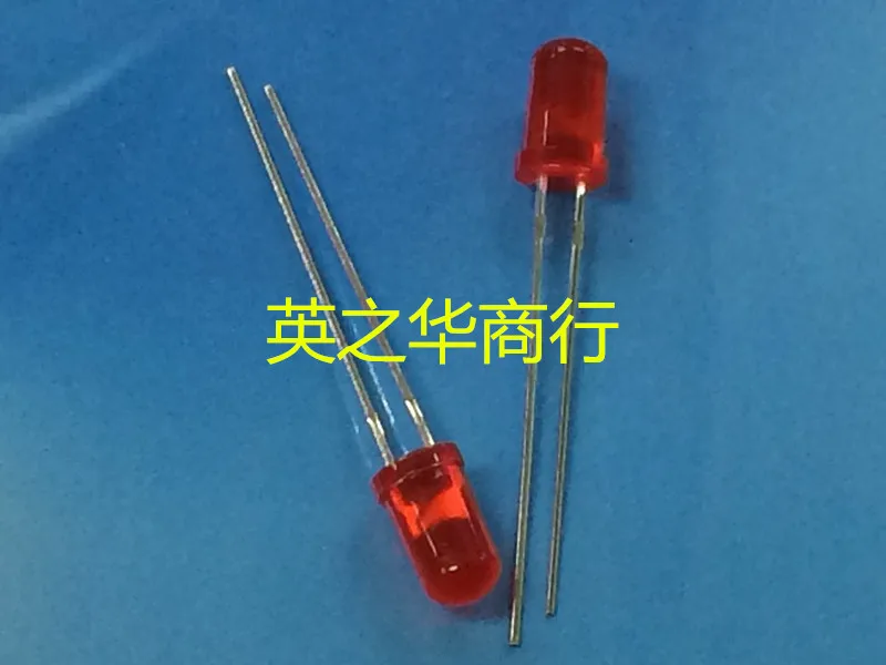

30pcs orginal new in-line light emitting diode pin LED 3MM 5MM round head red