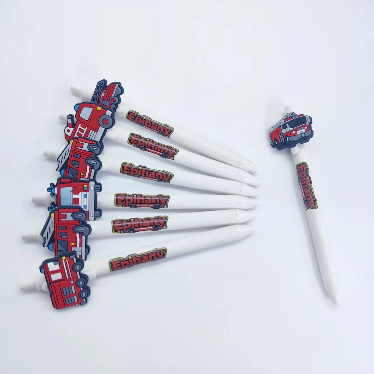 

9pcs/12pcs Creative Fire Truck Ballpoint Pens for Students Signature Learning Office Supplies Gift