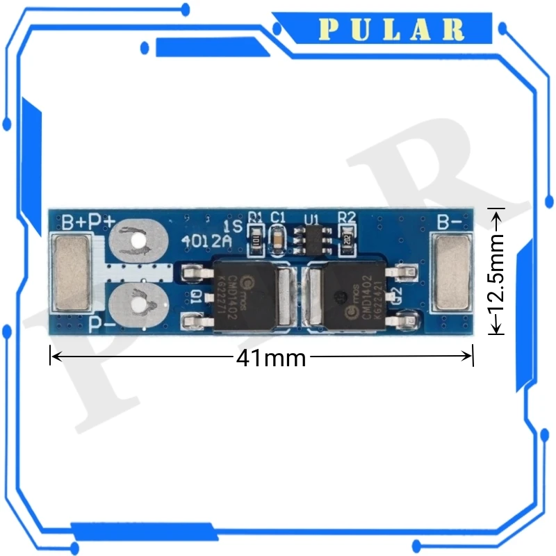 BMS 1S 12A 16A 24A 3.7V LiFePO4 Lithium Battery Protection Board 18650 4.2V Charging Voltage/Short Circuit/Overcharge Prevention