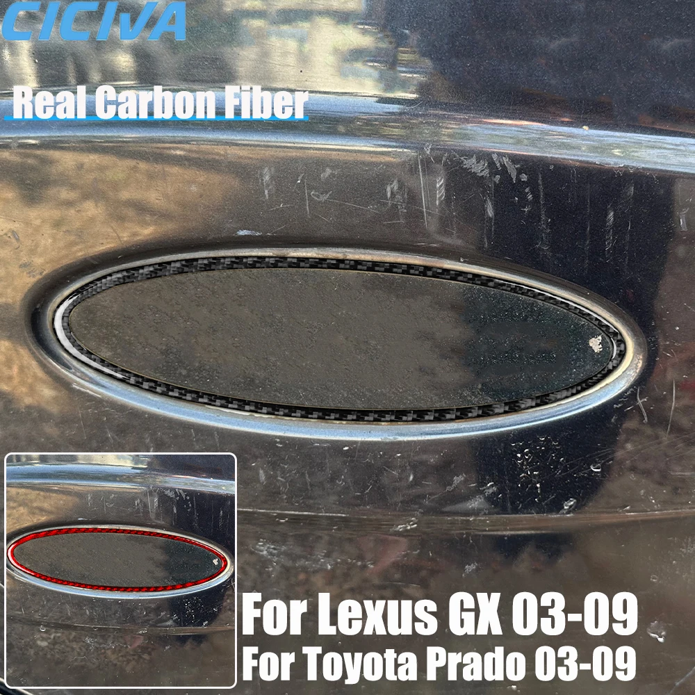 

Real Carbon Fiber Car Accessories Trunk Trim Decorative Cover Soft Sticker For Lexus GX For Toyota Prado 2003-2009