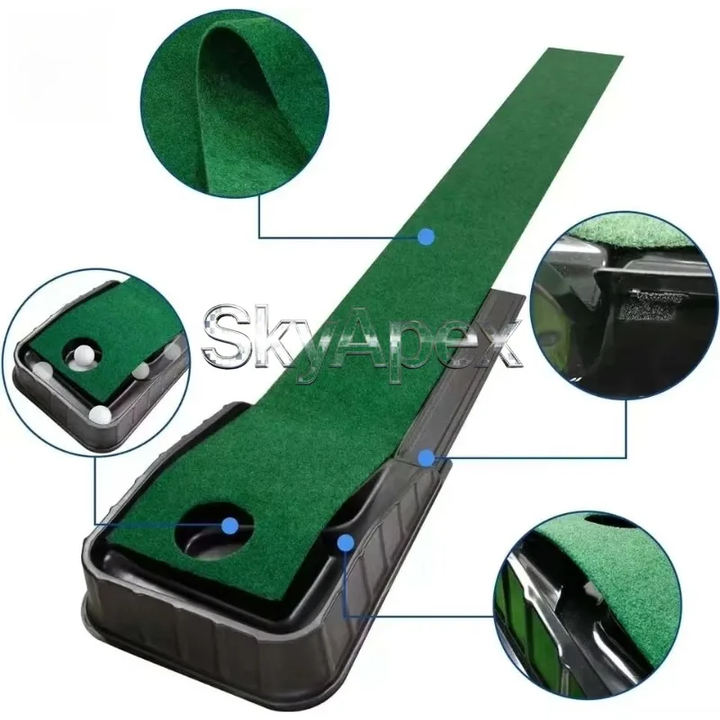 Golf Training Accessory Green Golf Putting Ball Return Ideal For Stable Ball Recycle Daily Practice Activities Skill Improvement