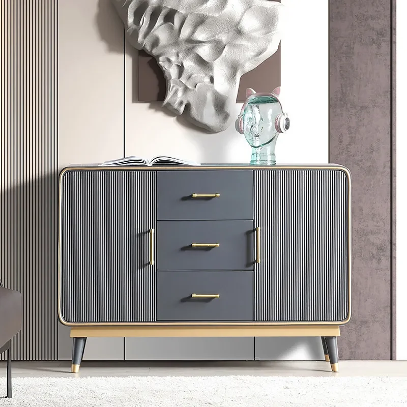 X-S  Green Living Room Cabinets Long Dustproof  Narrow Living Room Cabinets Storage Meuble Rangements Furniture Home