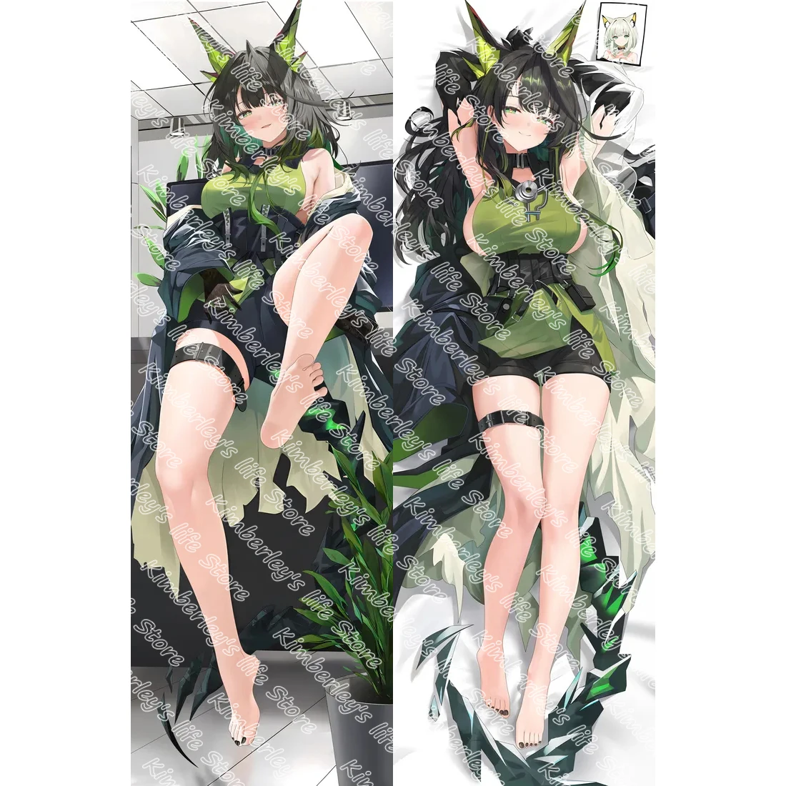 

Mon3tr Dakimakura Arknights Game наволочка сексуальная обнимающая наволочка наволочка для всего тела домашнее постельное белье Декор отаку подарок