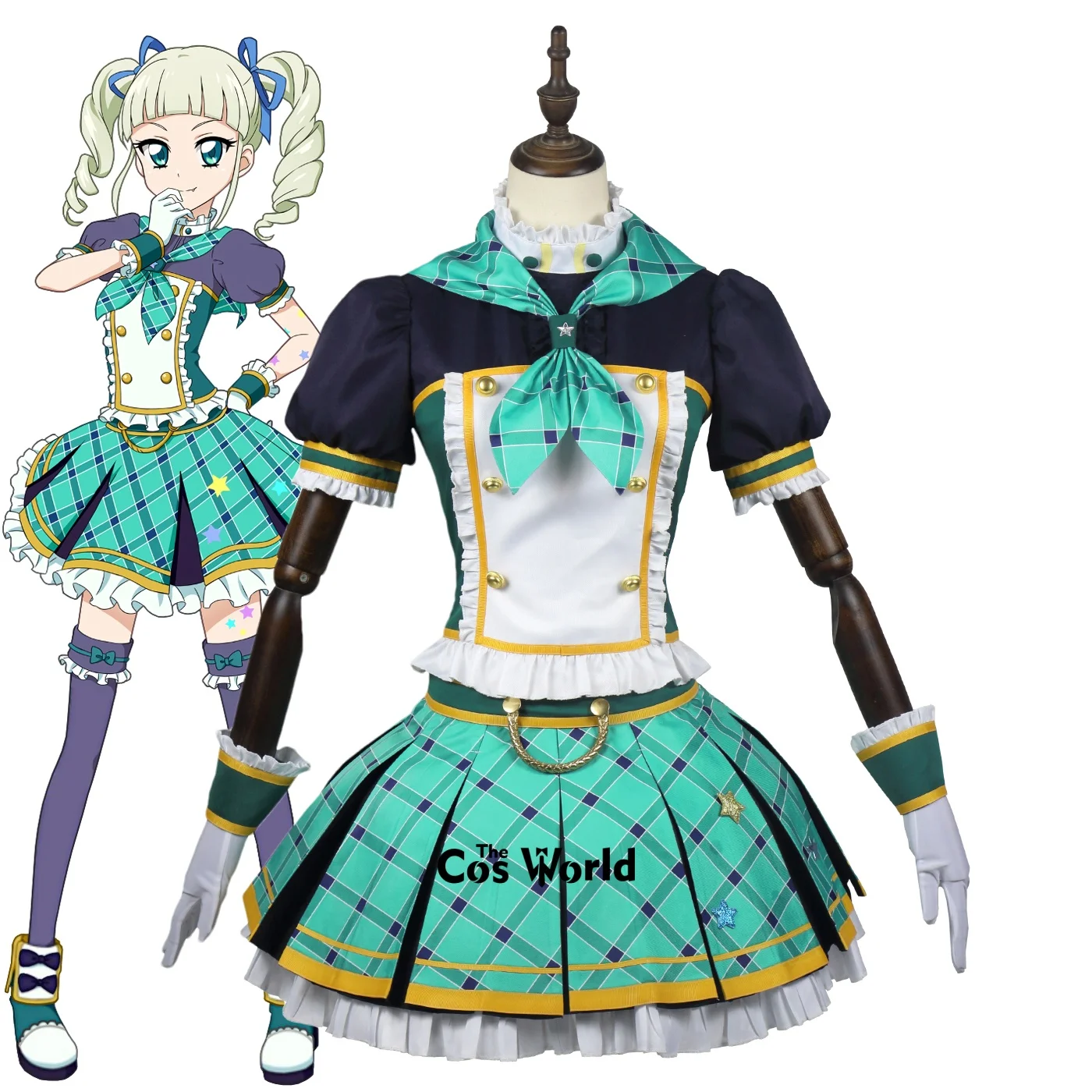 Платье серии Aikatsu Todo Yurika, униформа, наряды на заказ, аниме-игры, костюмы для косплея