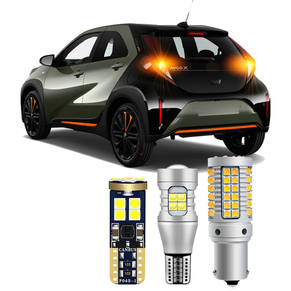 

Car LED Bulbs For Toyota Aygo X 2021 2022 2023 2024 Exterior Turn Signal Backup Bulbs Canbus No Error