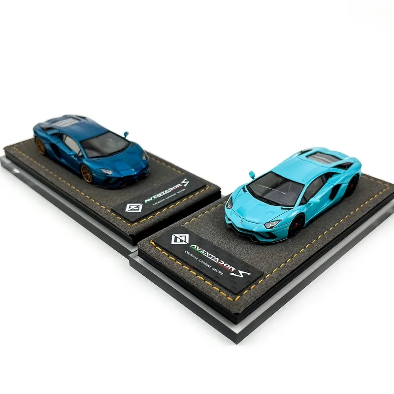 Dieu richesse 1/64 Aventador S LP740 résine jouet véhicule à moteur moulé sous pression en métal modèle cadeaux