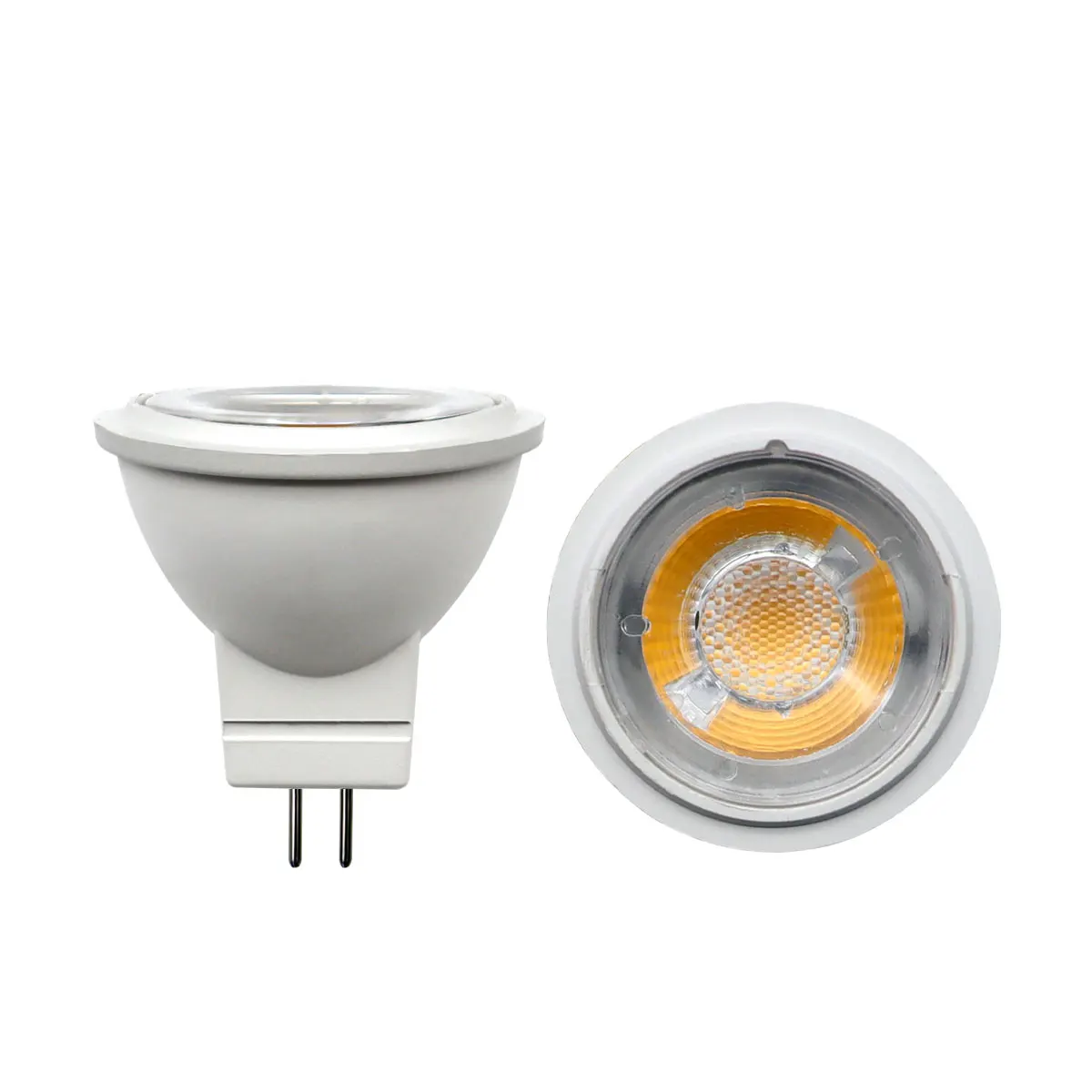 4-Piece MR11 COB مصباح ليد لمبة 3 واط التيار المتناوب تيار مستمر 12 فولت مصباح السقف LED الأضواء GU4 LED مصباح 38Deg = 20 واط الهالوجين ضوء