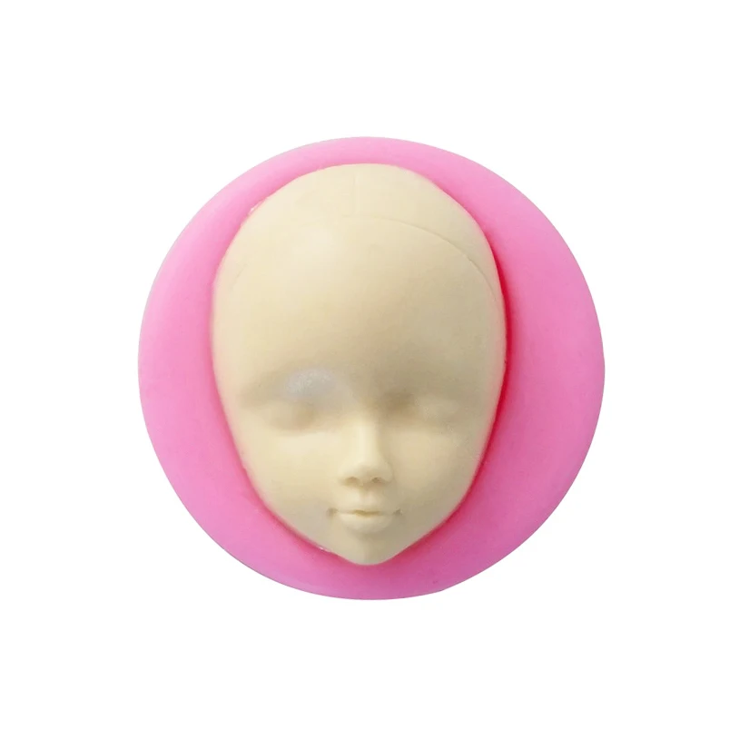 Baby Face Head Silicone Sugarcraft Mold Resin Tools Cupcake Baking Mould Fondant Cake Decorating Tools