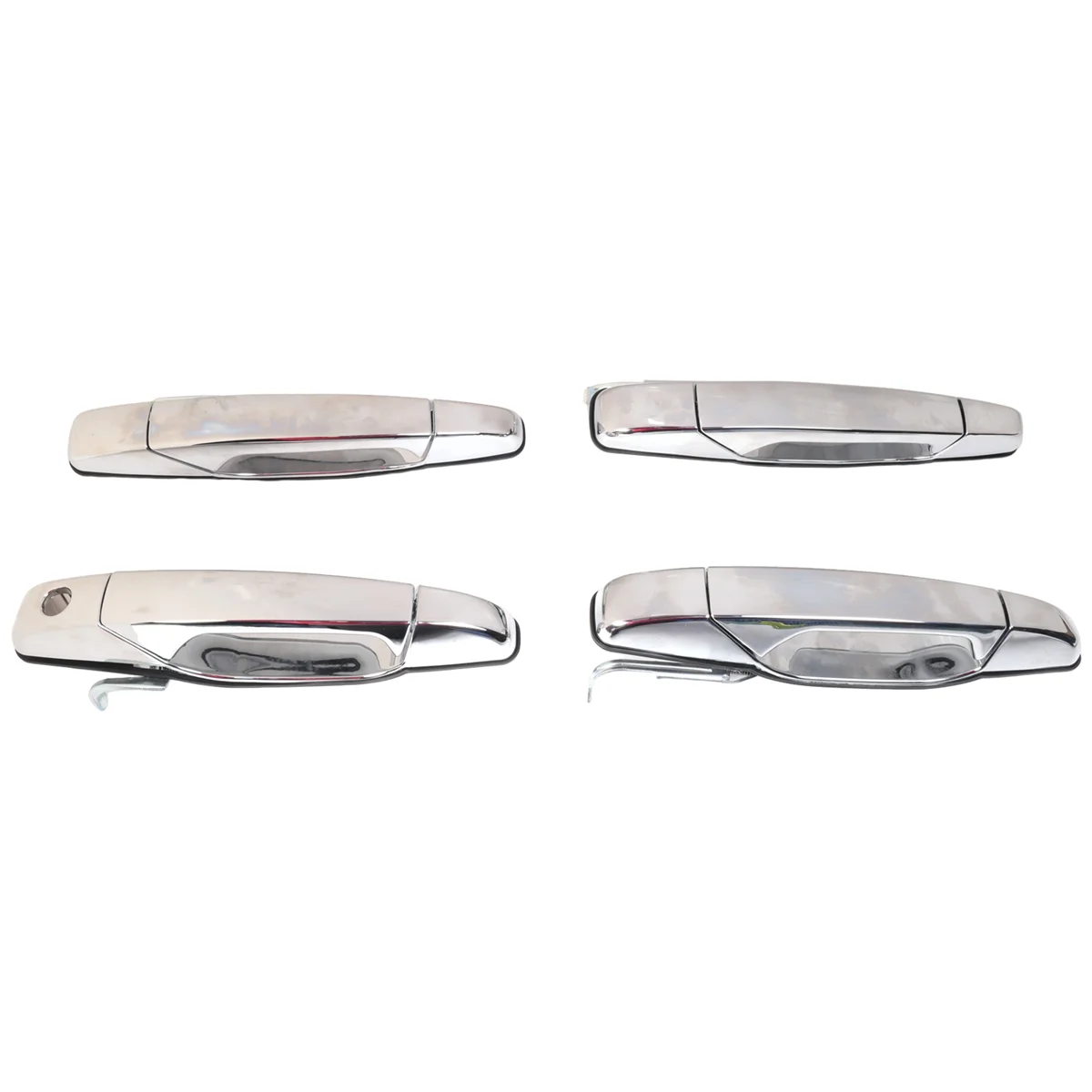 1 Set 4 Pcs Car Outside Door Handle for Exterior Door Handle Chrome 20828258 22738721