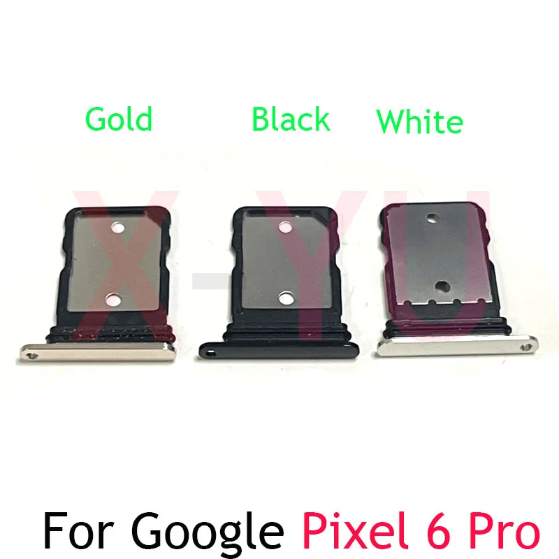 For Google Pixel 4 XL 4A 6A 5 6 Pro 5G Sim Card Slot Tray Holder Sim Card Reader Socket