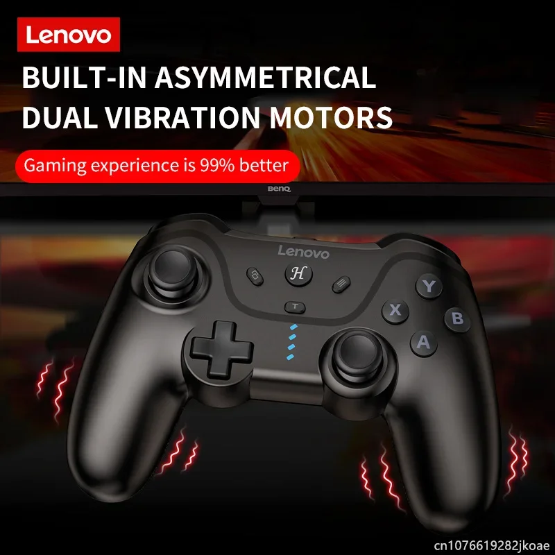 وحدة تحكم Lenovo P01 وحدة تحكم سلكية عالية الدقة عصا التحكم في القاعة للكمبيوتر الشخصي Switch 2 Android Black Myth: Wukong GamePad