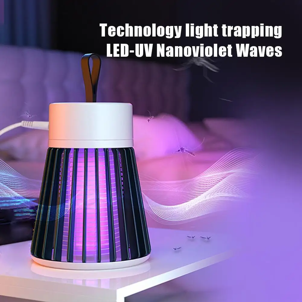 Electric Shock  Mosquito Killer Lamp UV Light USB Anti Mosquito Trap with LED Light for Bedroom Outdoor Camping Wasps Gnats