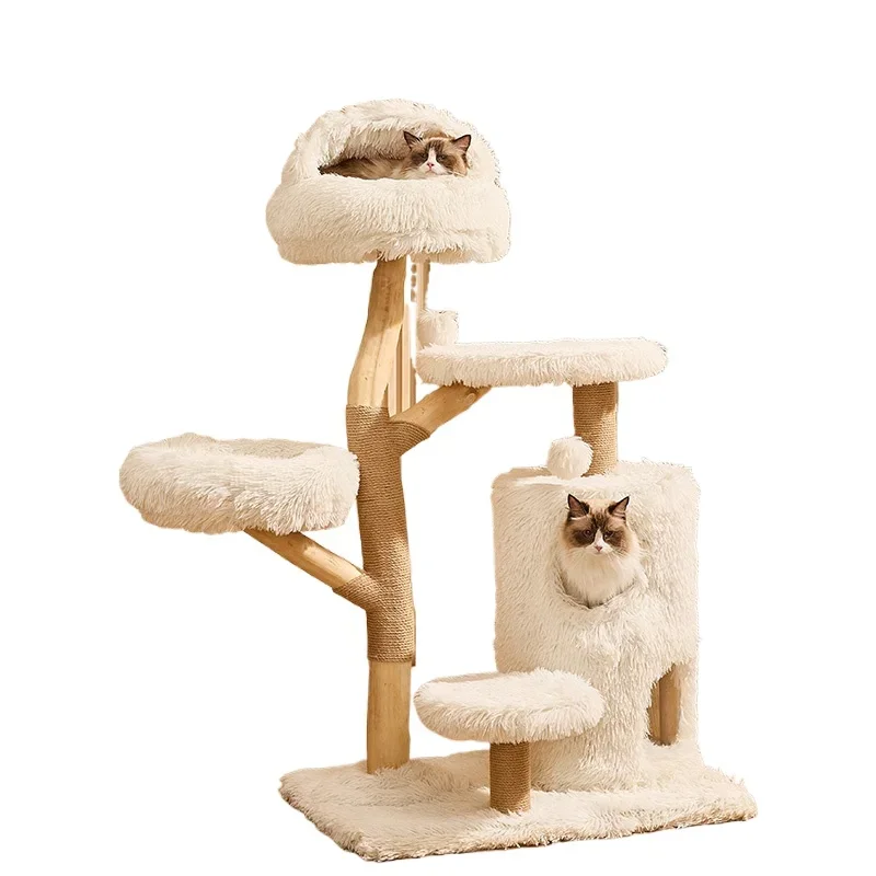 Solid wood cat climbing frame cat nest