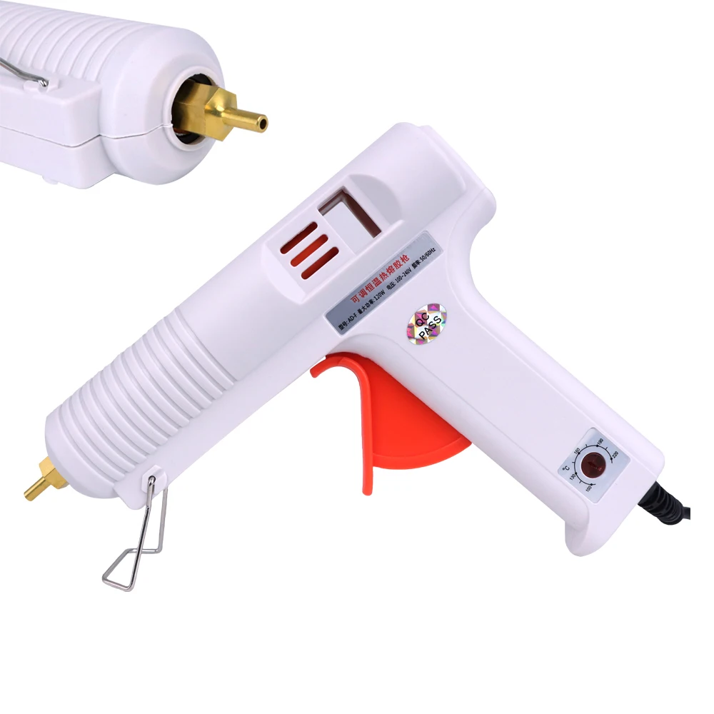 WENXING 120W Hot Melt Glue Gun Adjustable High Temperature Glue Gun Graft Repair Tool Heat Gun AC100-240V For 11mm Glue Stick