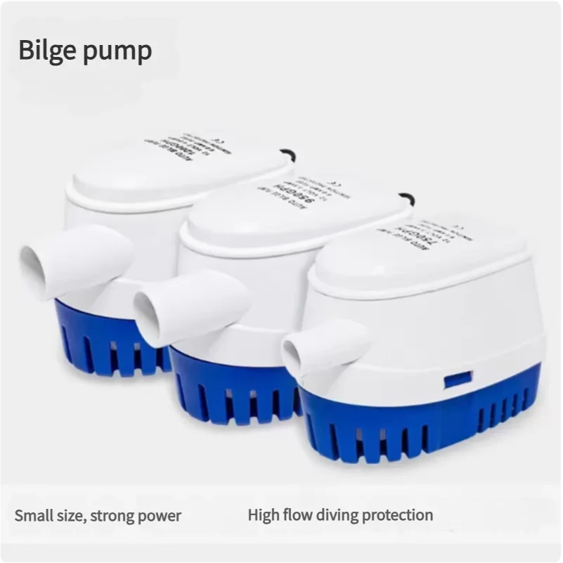 12V/24V Auto Bilge Pump 600-1100GPH Submersible for Marine Yacht Boat Engine - Rapid Water Drainage Pump