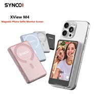 SYNCO XView M4 Wireless Magnetic Phone Selfie Monitor Screen for Smartphone Selfie Vlog Live Stream Video Recording