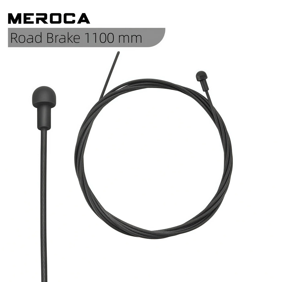 MEROCA Brems- und Schaltkabel aus poliertem Edelstahl, 1550/21100 mm (Teflon-beschichtet) – für MTB/Rennrad (vorne/hinten im Lieferumfang enthalten) – Detail 7