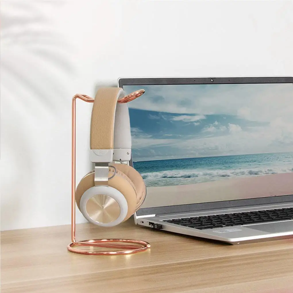 ที่ใส่หูฟังเดสก์ท็อปโลหะตัวยึดชุดหูฟังชั้นขาตั้งหูฟังหูฟังห้องรับแขกห้องนอนในบ้าน