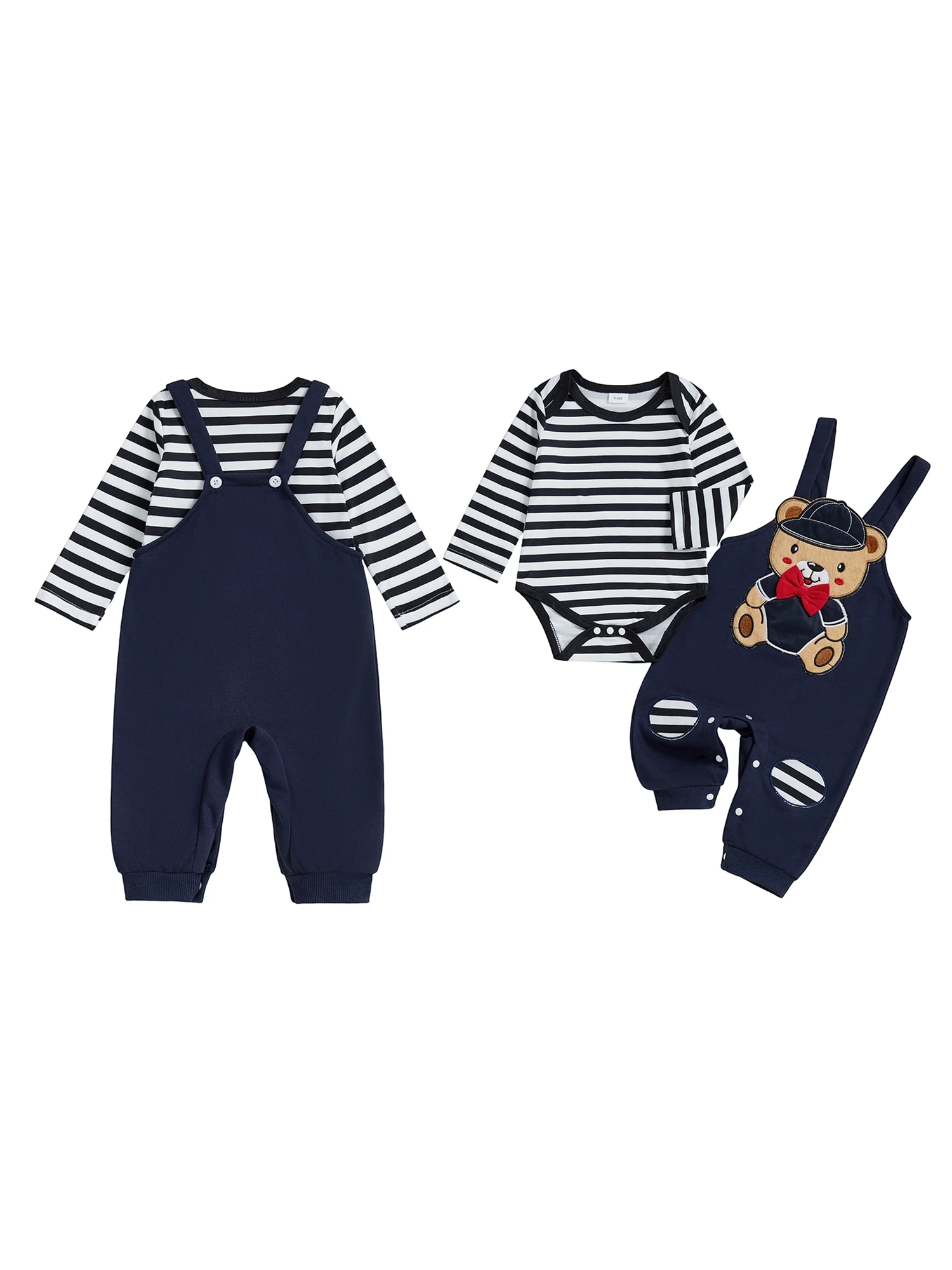 Criança menino roupas de inverno xadrez jaqueta com capuz urso impressão moletom calças 3 peças conjunto roupa quente outwear casaco