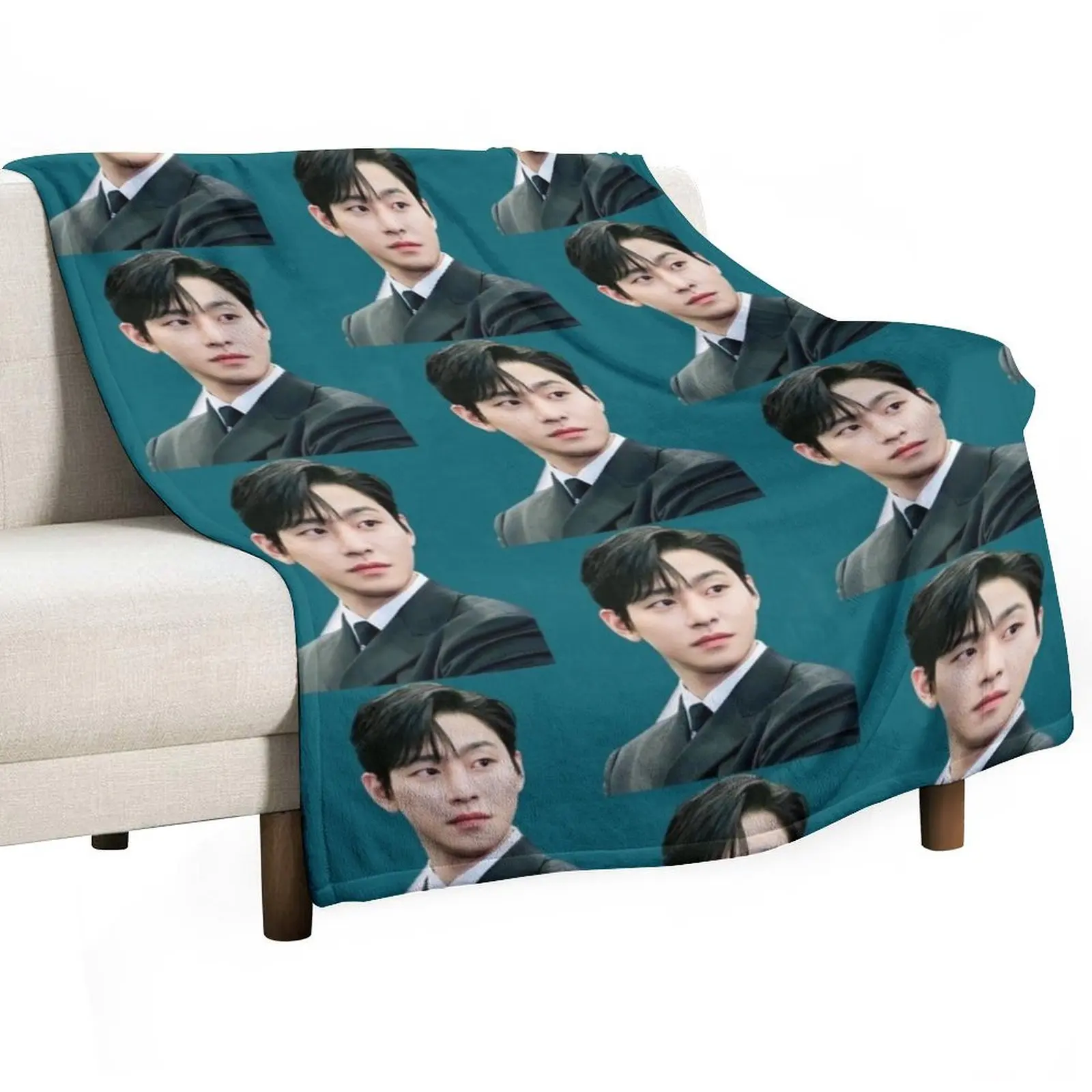 

Ahn Hyo-seop - Business Proposal Throw Blanket Summer Retros Summer Beddings valentine gift ideas Blankets
